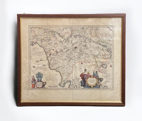 Johannes Blaeu : Dominio fiorentino   (1662)  - incisione su rame - Auction Ancient and modern graphics - DAMS Casa d'Aste