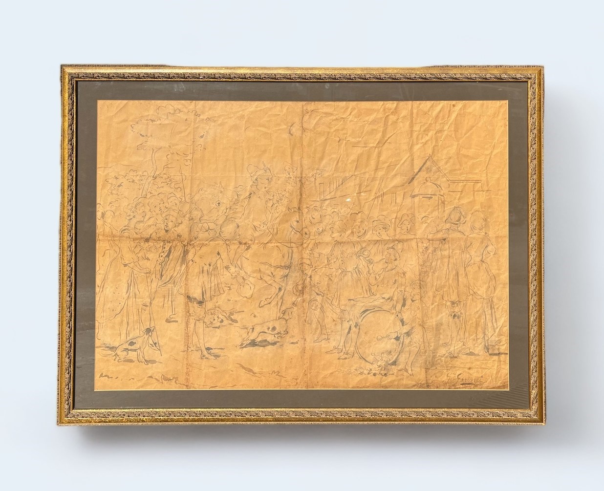 Bozzetto per la scenografia del "Rugantino"