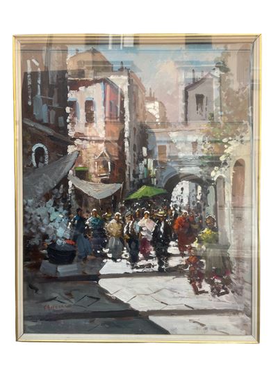 Scena di Mercato con Figure