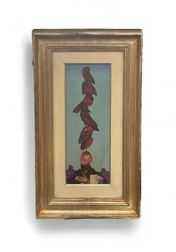 Antonio Possenti : Senza titolo  - olio su tela - Asta Pittura e arti decorative del XX secolo - DAMS Casa d'Aste