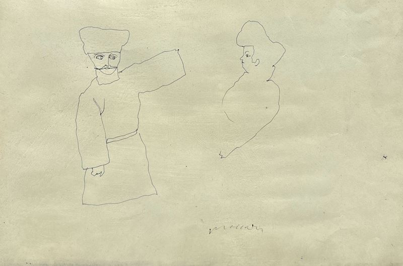 Mino Maccari - Due Figure