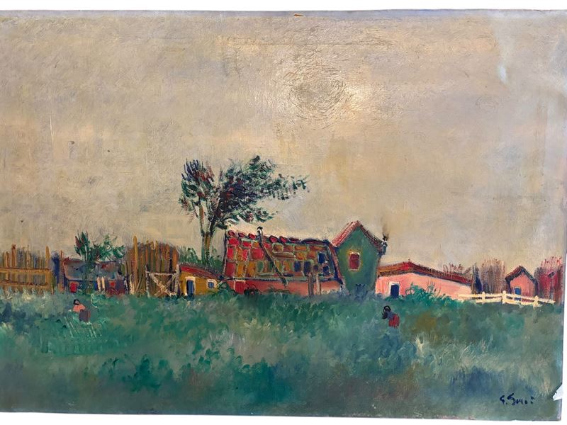 Villaggio con personaggi