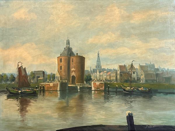 Johan Adam Klein - Paesaggio fluviale nordico 