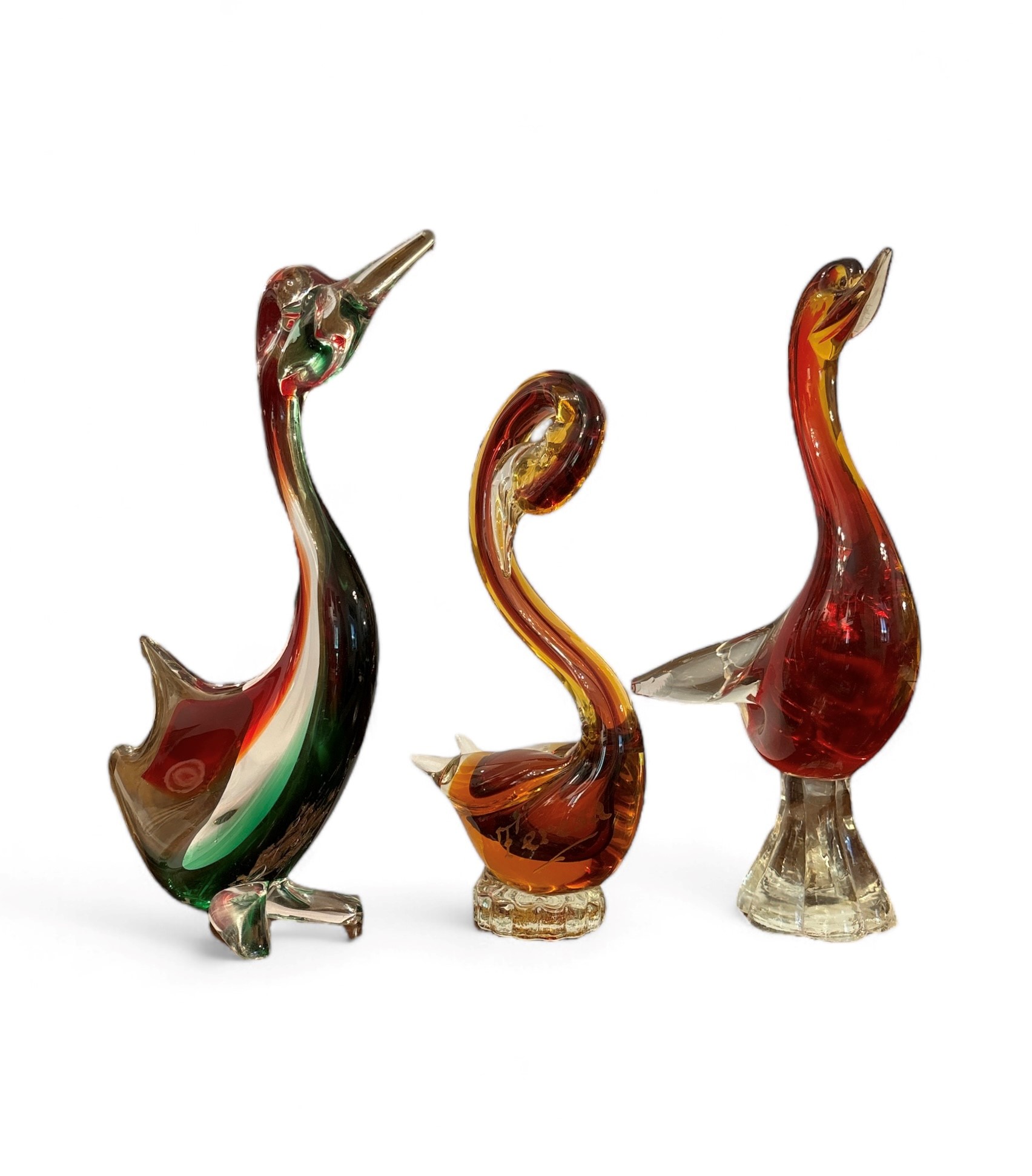 Tre Sculture in Vetro di Murano