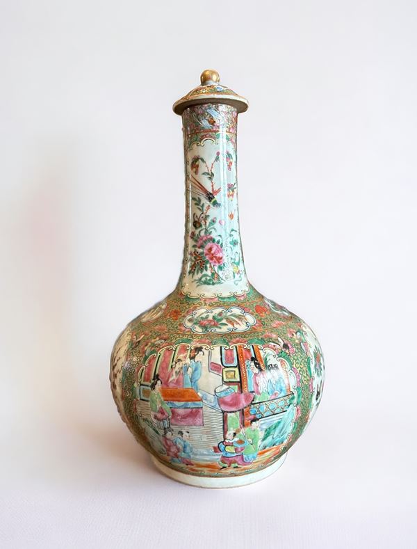 Vaso con coperchio Cina Canton