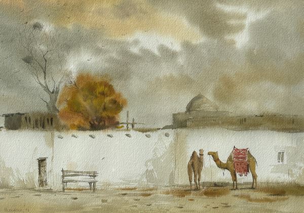Ulughbek Mukhamedov - Paesaggio invernale uzbeco
