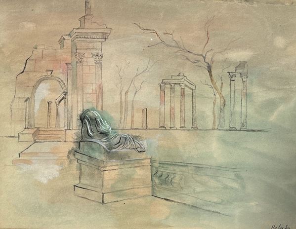 Alice Halicka - Capriccio con rovine