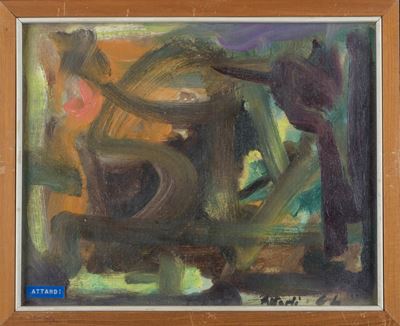 Composizione astratta, olio su tela (1964)