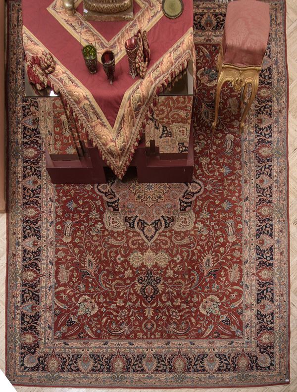 Grande tappeto persiano   (metà XX secolo)  - Auction Arredi e dipinti di una villa a La Giustiniana e altre committenze romane - Web-Live - DAMS Casa d'Aste
