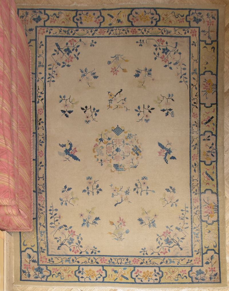 Tappeto Ocra e Blu