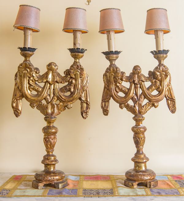 Coppia di candelabri