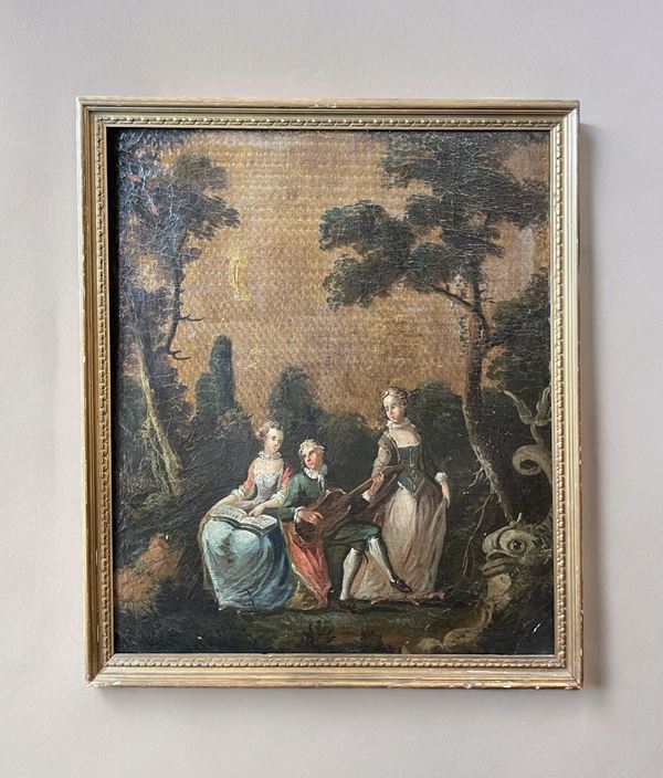 Serie di quattro dipinti