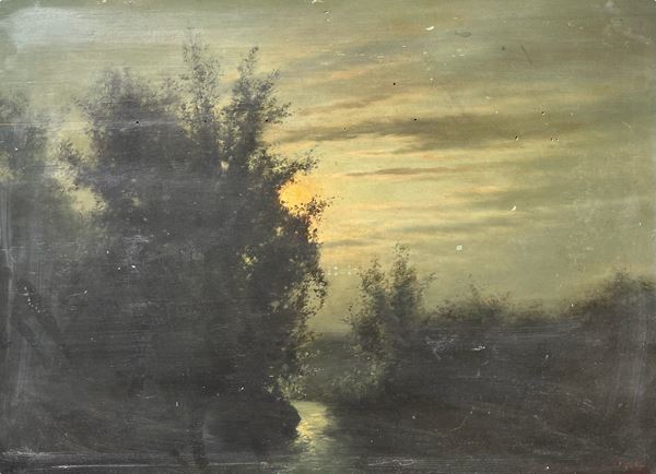 Coriolano Vighi - Paesaggio notturno