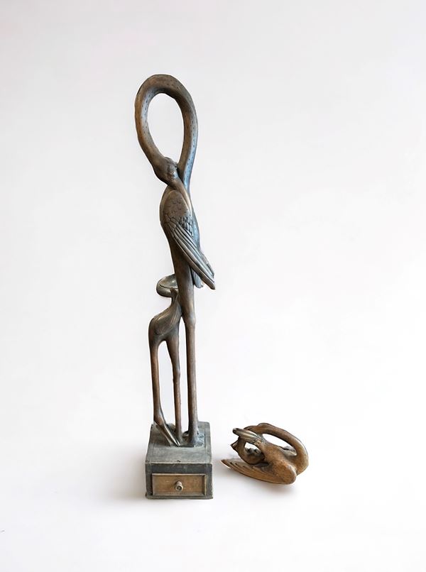 Lotto di due sculture