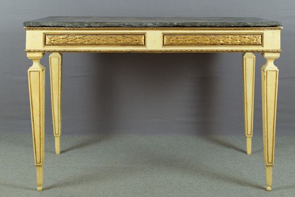 Consolle da parete in legno laccato