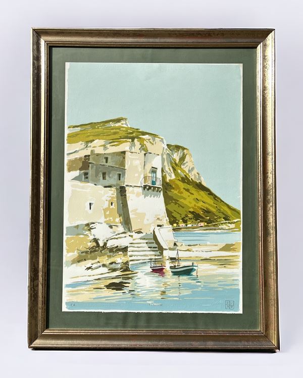 Aldo Riso : Palermo  - litografia su carta - Asta Multipli d'autore & Affordable art del XX secolo - DAMS Casa d'Aste