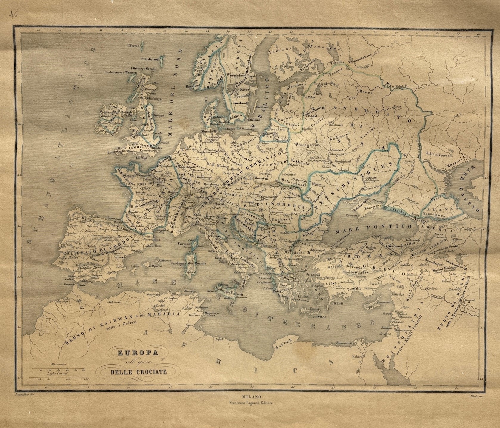 Mondo Conosciuto dagli Antichi; Europa delle Crociate