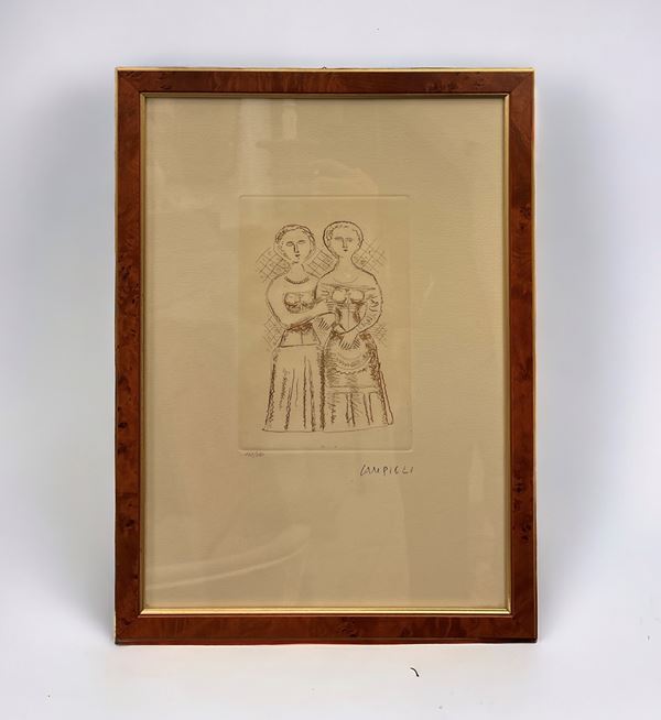 Massimo Campigli - Le due donne