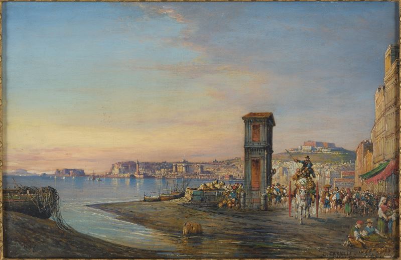 Veduta di Napoli con Castel Sant'Elmo e la Reggia di Capodimonte sullo sfondo