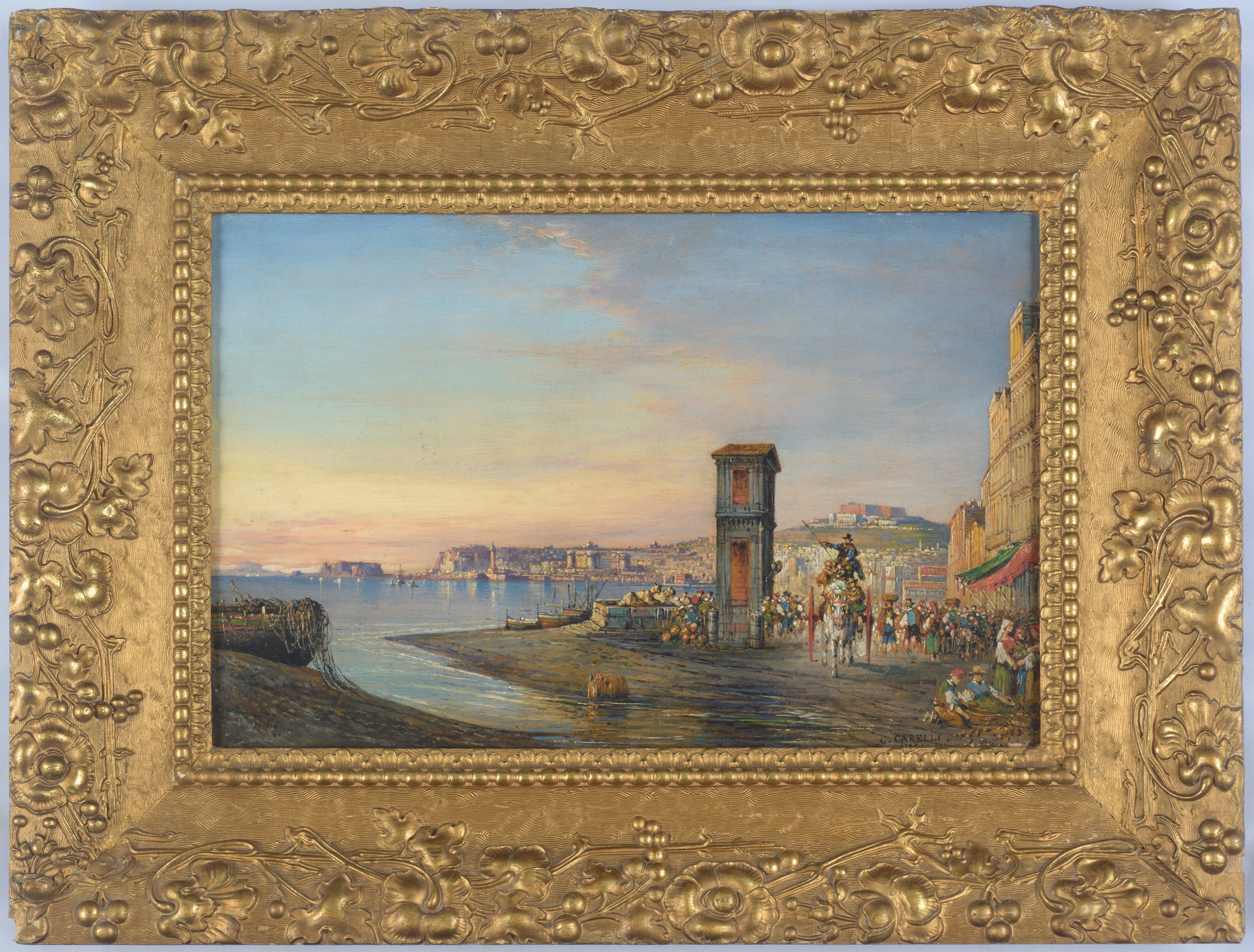 Veduta di Napoli con Castel Sant'Elmo e la Reggia di Capodimonte sullo sfondo