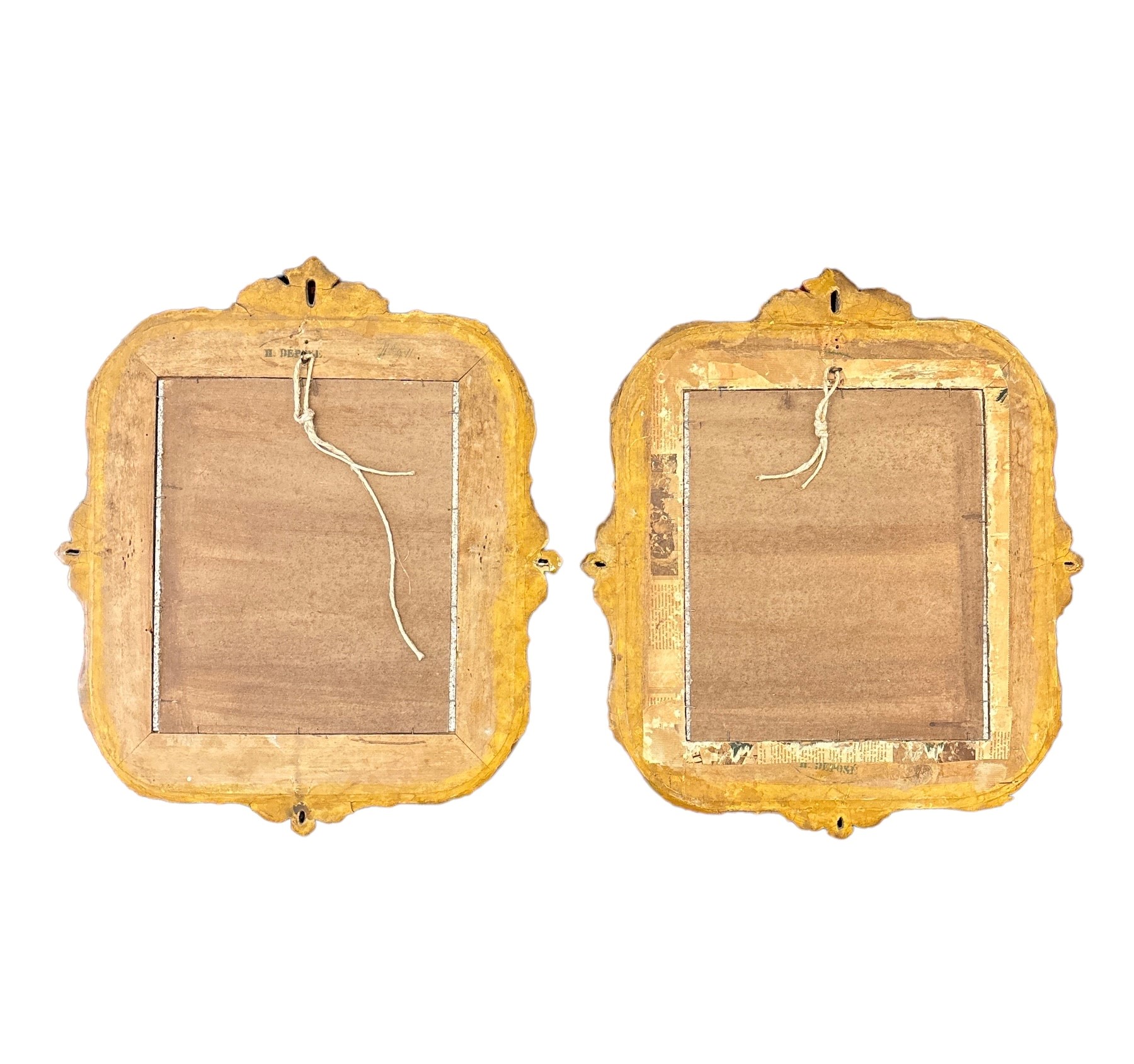 Coppia di piccole specchiere