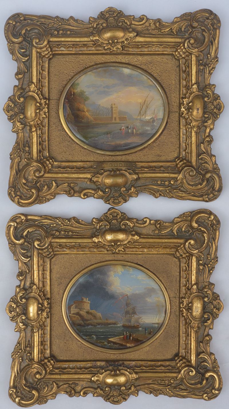 Coppia di marine con personaggi