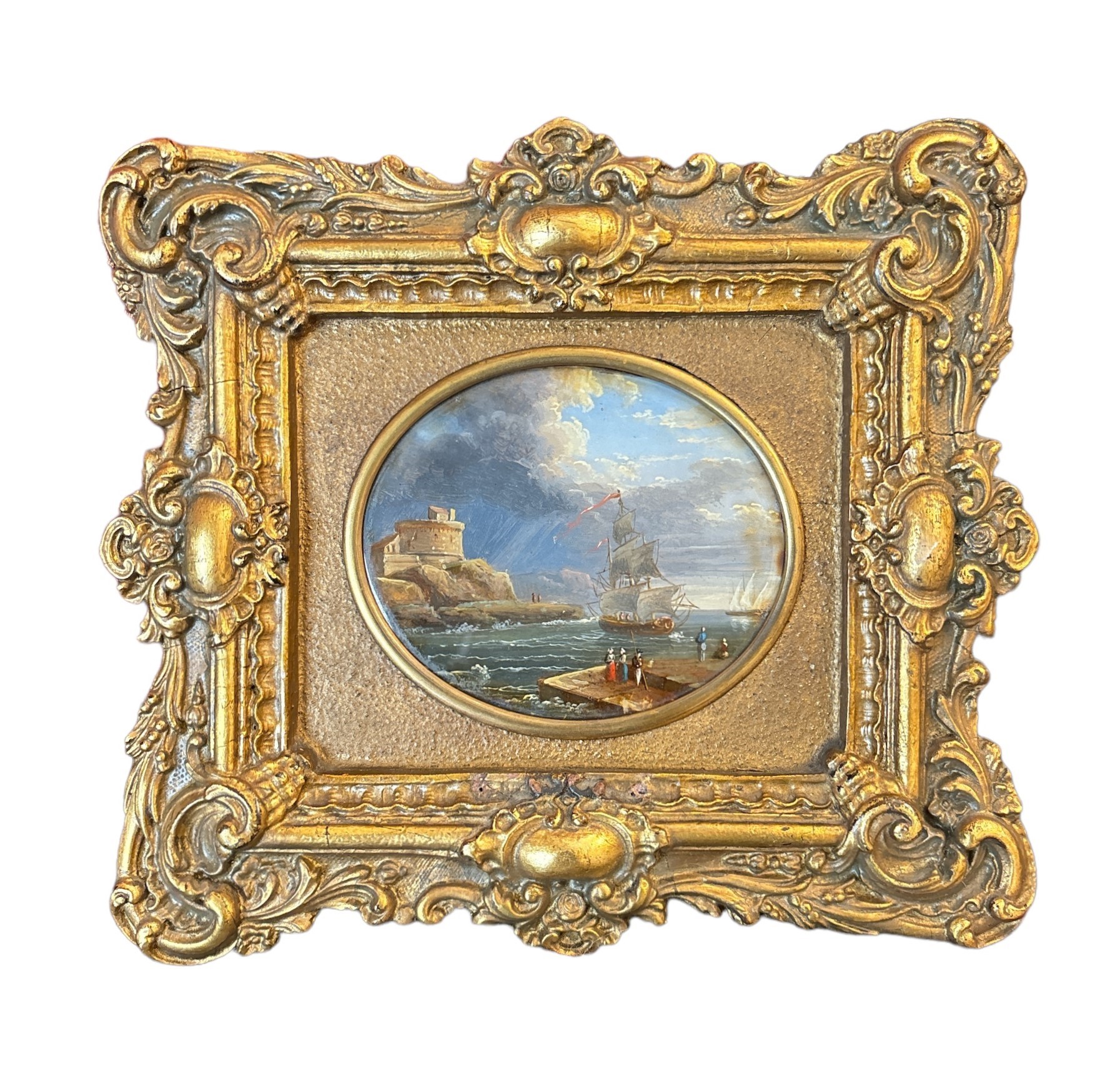 Coppia di marine con personaggi