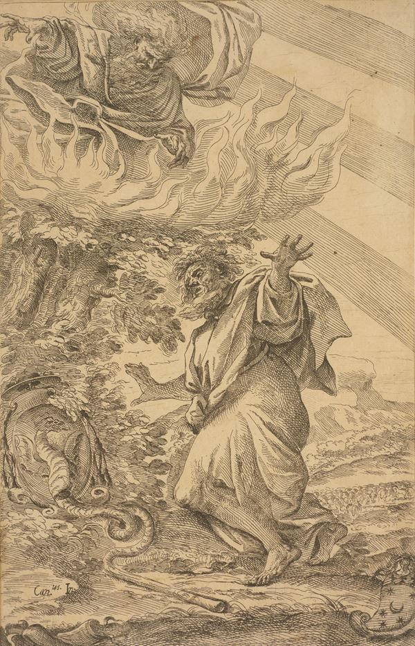 Giuseppe Maria  Rolli - Mosè e il roveto ardente