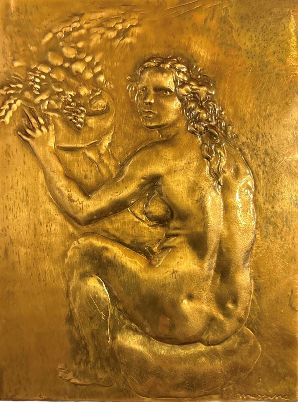 Francesco Messina : L'abbondanza  - bassorilievo in bronzo - Asta Multipli d'autore & Affordable art del XX secolo - DAMS Casa d'Aste