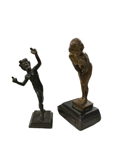 Due Piccole Sculture in Bronzo