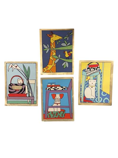 Quattro Disegni Raffiguranti Animali