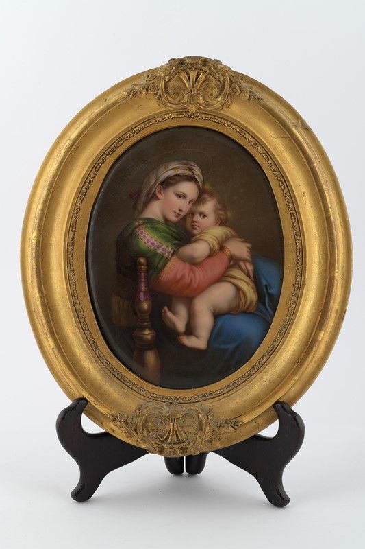 Placca in ceramica Madonna della seggiola