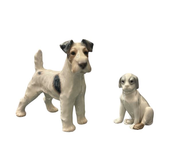 Set di due sculture  - ceramica - Asta Brocantage Natalizio - Web Only - DAMS Casa d'Aste