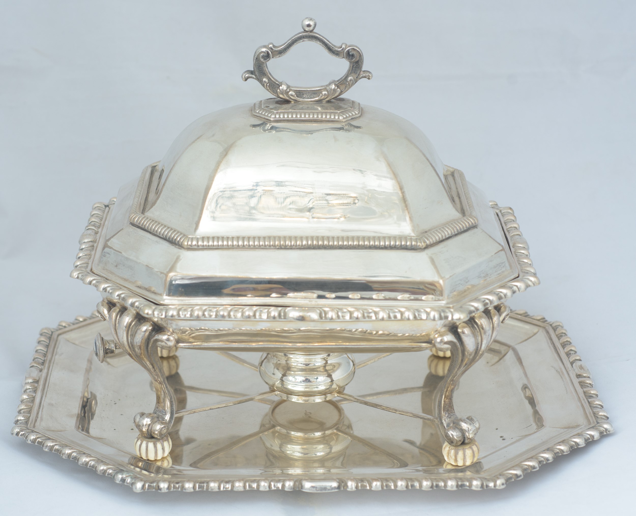 Scaldavivande in argento