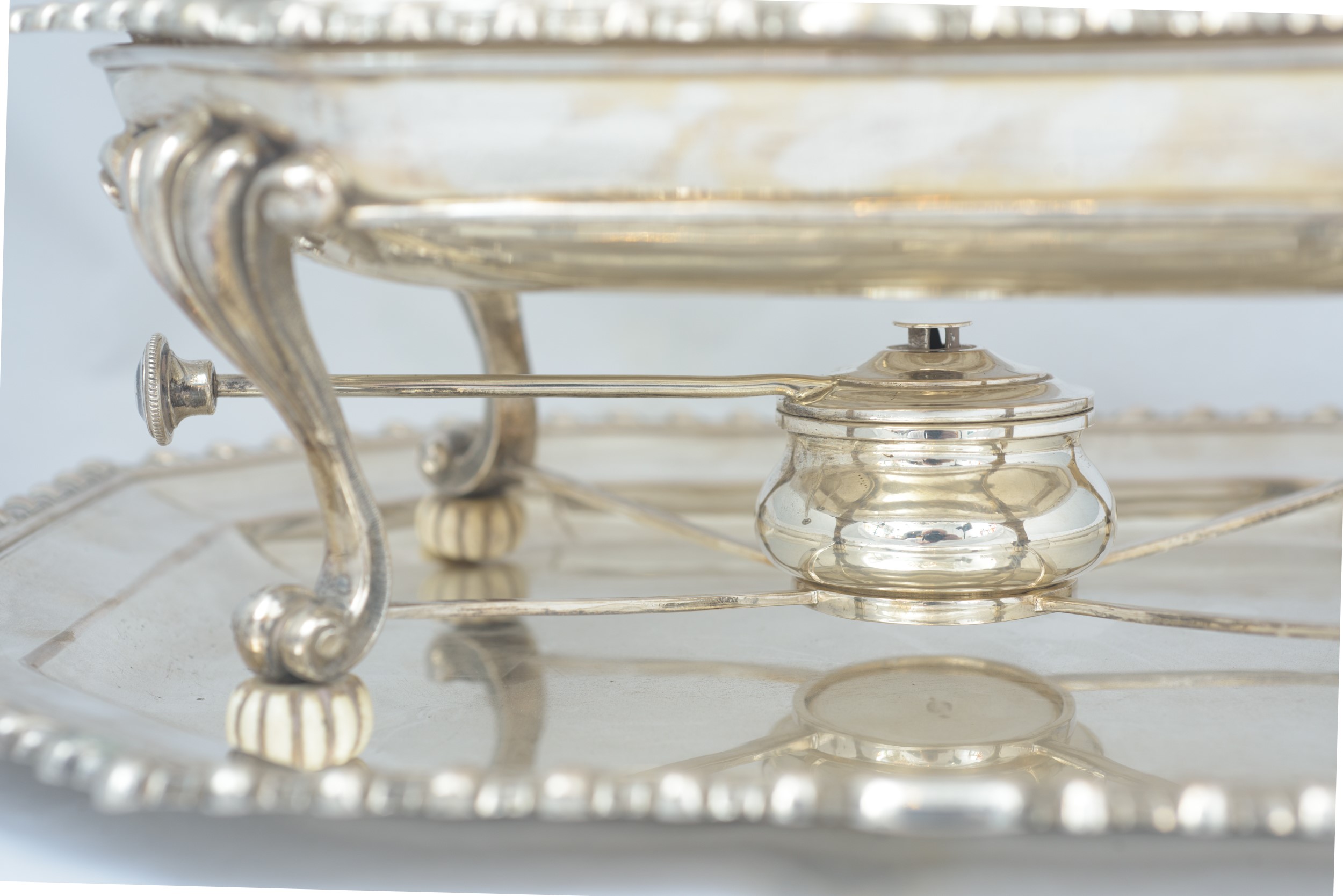 Scaldavivande in argento