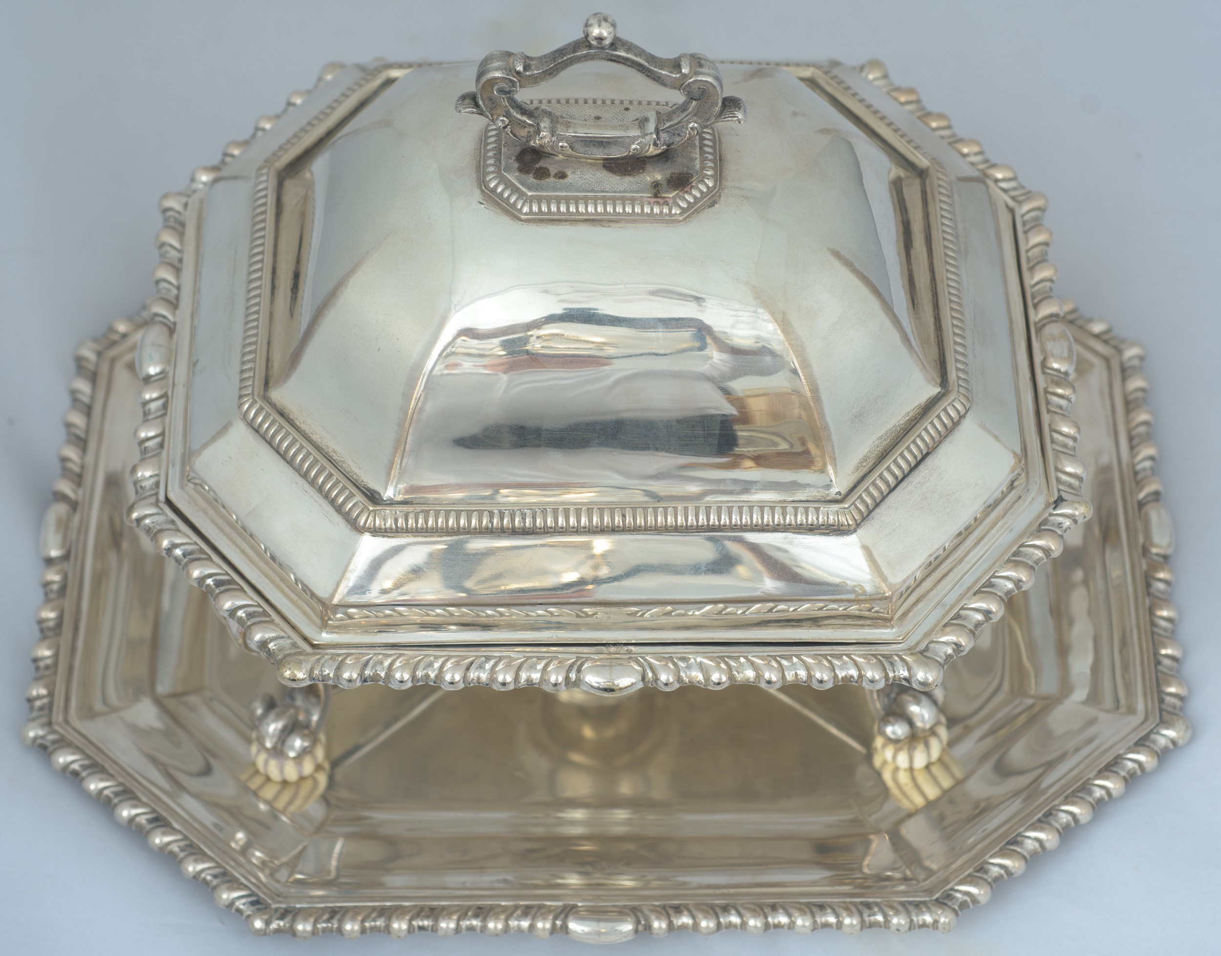 Scaldavivande in argento