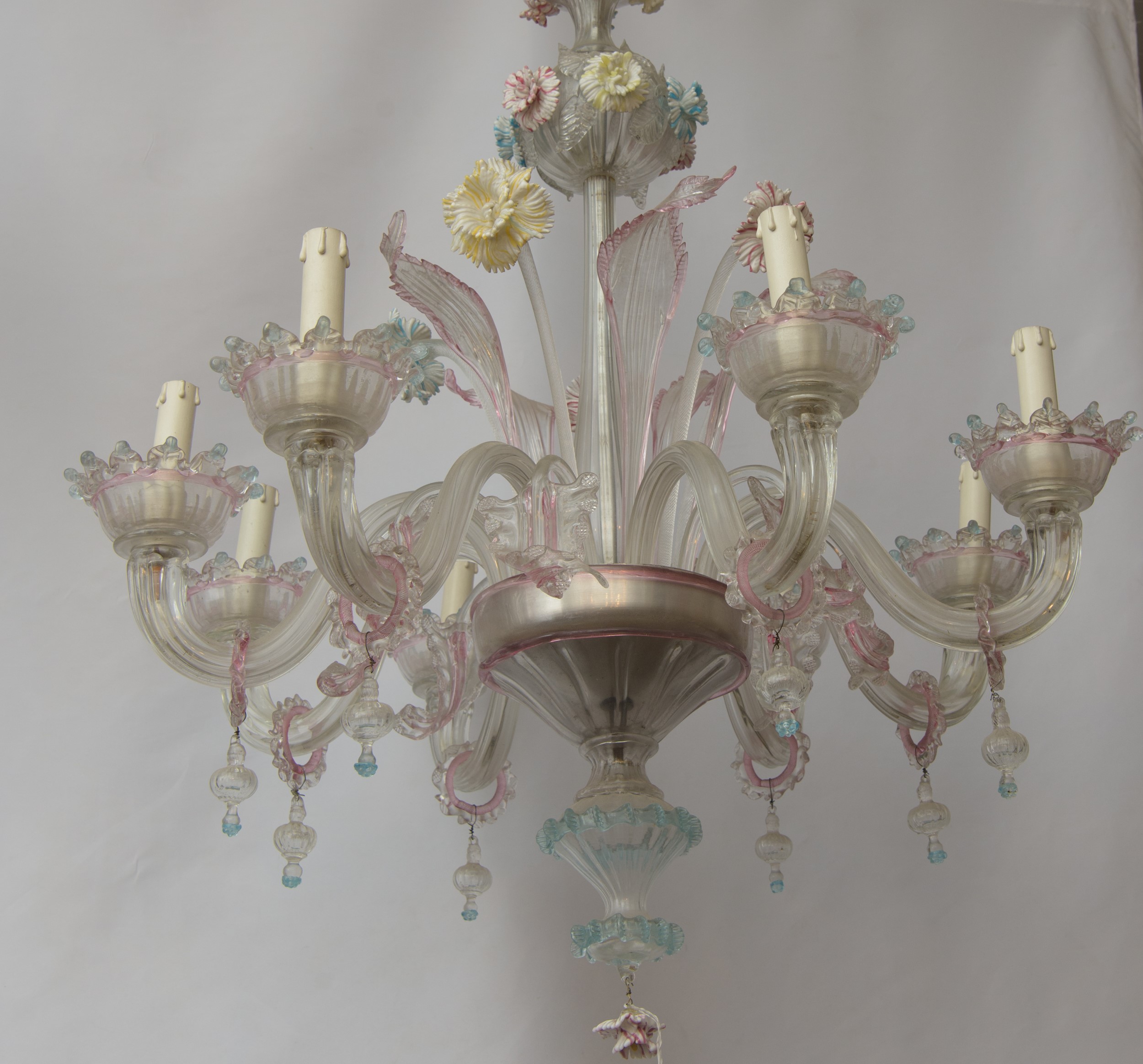 Lampadario in vetro di Murano