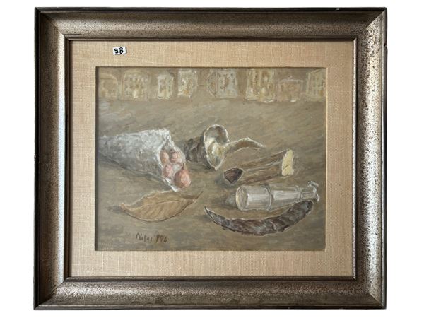 GUIDO NOTARI - Composizione  (1976)  - olio su tela - Asta Multipli d'autore & Affordable art del XX secolo - DAMS Casa d'Aste