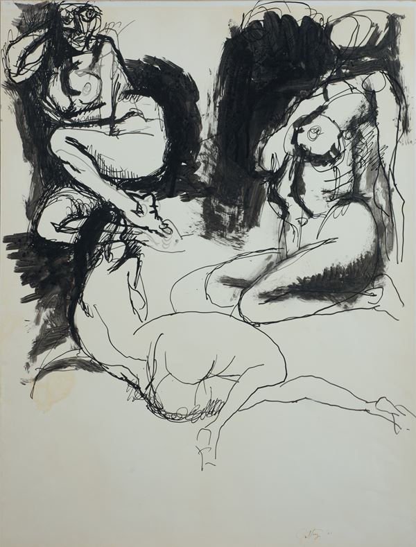 Renato Guttuso - Tre nudi femminili