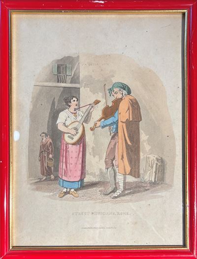 Insieme di 5 Stampe Raffiguranti Costumi Romani