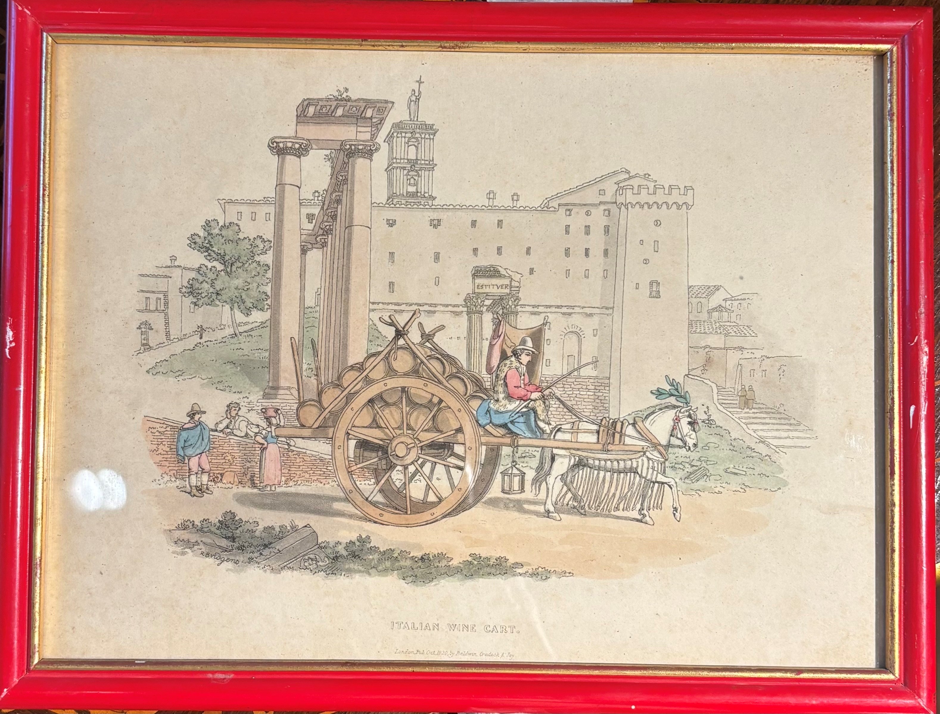 Insieme di 5 Stampe Raffiguranti Costumi Romani
