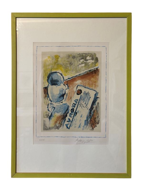 Ardengo Soffici : Caffè  - litografia - Asta Multipli d'autore & Affordable art del XX secolo - DAMS Casa d'Aste