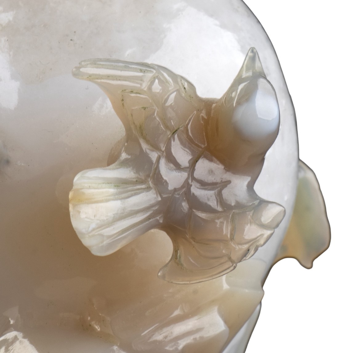 Scultura in Giada Bianca