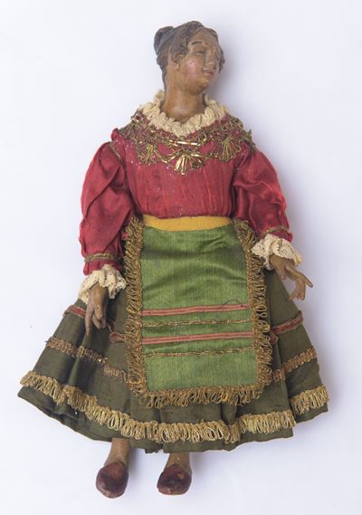 Personaggio da Presepe Raffigurante Contadina