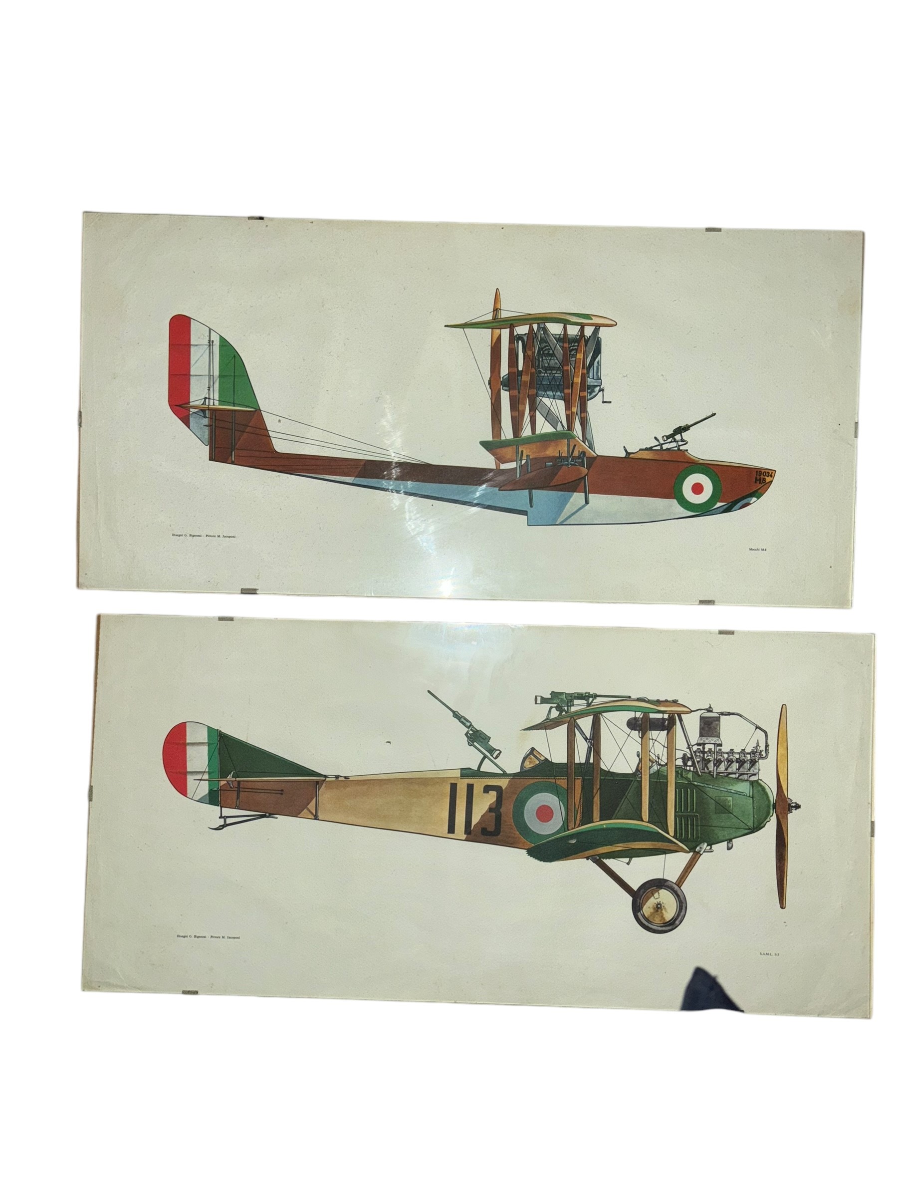 G. Bignozzi, M. Jacoponi - Sette Stampe di Aereoplani