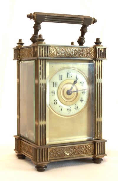Piccolo Orologio da Carrozza in Ottone