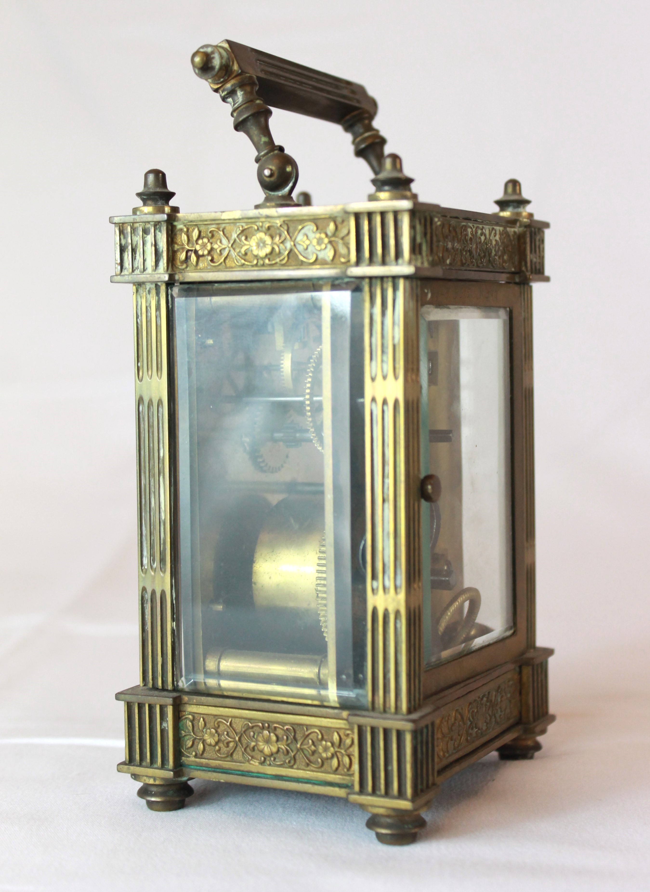 Piccolo Orologio da Carrozza in Ottone