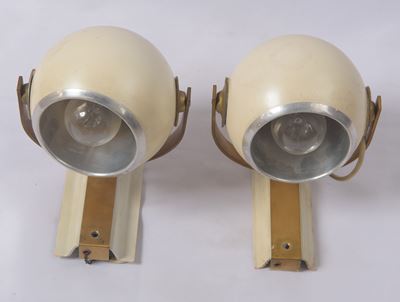 Coppia da Lampade da Parete Space-age