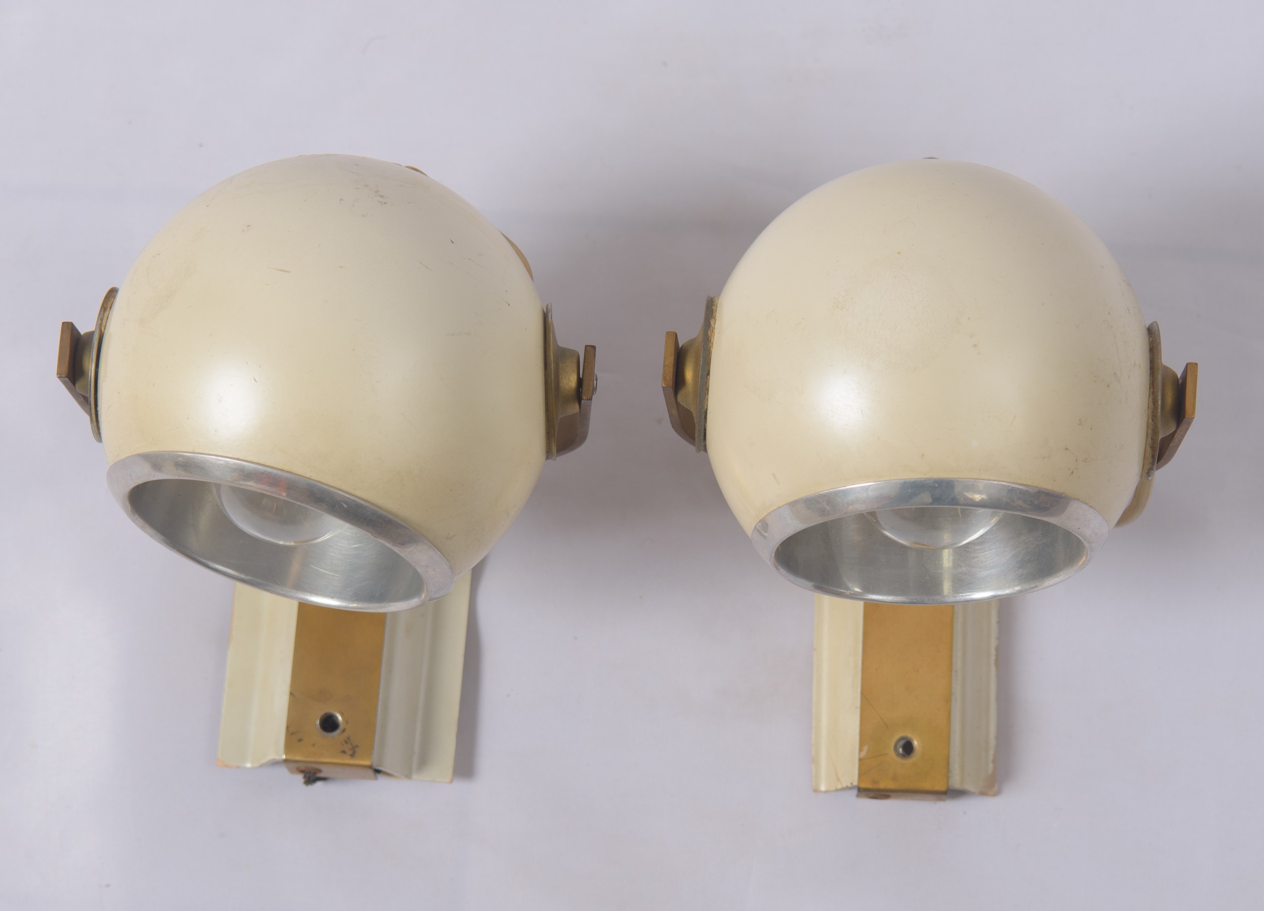 Coppia da Lampade da Parete Space-age
