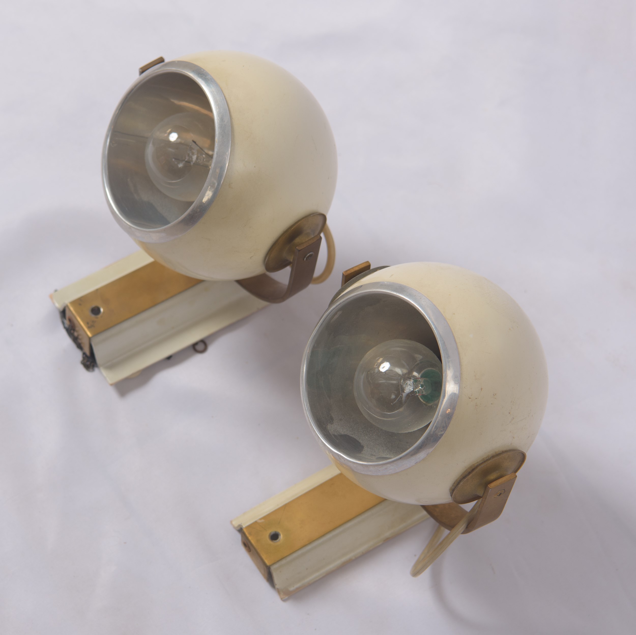 Coppia da Lampade da Parete Space-age